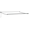 Auvent rétractable anthracite et blanc 4,5x3 m tissu/aluminium 511066511066