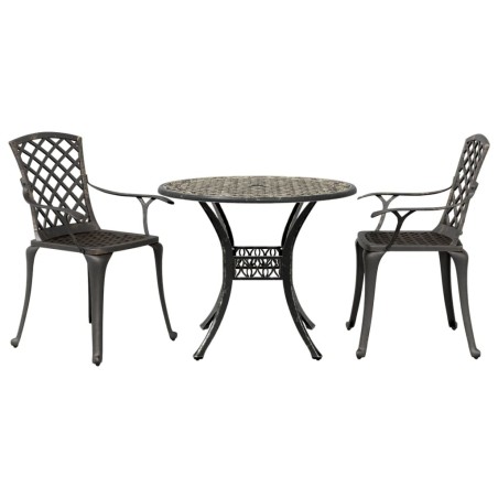 Ensemble de bistrot 3 pcs bronze aluminium coulé 511071511071