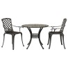 Ensemble de bistrot 3 pcs bronze aluminium coulé 511071511071
