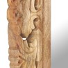 Miroir sculpté à la main Marron 50x50cm Bois de manguier massif 511073511073