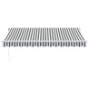Auvent manuel rétractable anthracite et blanc 350x250 cm 511078511078