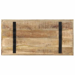 Table à manger 120x60x76 cm bois de manguier brut 511080511080