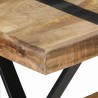 Table à manger 120x60x76 cm bois de manguier brut 511080511080