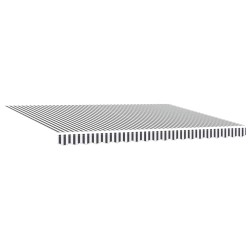 Auvent rétractable anthracite et blanc 4,5x3 m tissu/aluminium 511083511083