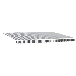 Auvent rétractable anthracite et blanc 5x3 m tissu et aluminium 511084511084