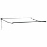 Auvent rétractable anthracite/blanc 3x2,5 m tissu et aluminium 511085511085