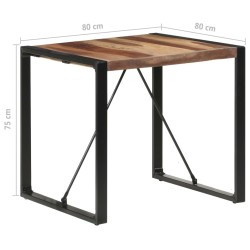 Table à manger 80x80x75 cm bois massif 511095511095