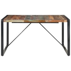 Table à manger 140x140x75 cm Bois de récupération massif 511096511096
