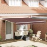 Auvent rétractable automatique marron 400x300 cm 511100511100