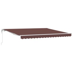 Auvent rétractable automatique marron 400x300 cm 511100511100