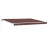 Auvent rétractable automatique marron 400x300 cm 511100511100