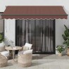 Auvent rétractable automatique marron 350x250 cm 511101511101