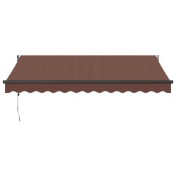 Auvent rétractable automatique marron 350x250 cm 511101511101