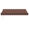 Auvent rétractable automatique marron 350x250 cm 511101511101