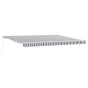 Auvent manuel rétractable anthracite et blanc 450x300 cm 511102511102