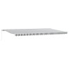 Auvent manuel rétractable anthracite et blanc 500x300 cm 511103511103