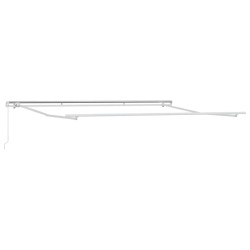 Auvent manuel rétractable anthracite et blanc 500x300 cm 511103511103