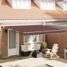Auvent rétractable automatique marron 400x300 cm 511105511105