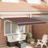 Auvent rétractable automatique marron 300x250 cm 511106511106