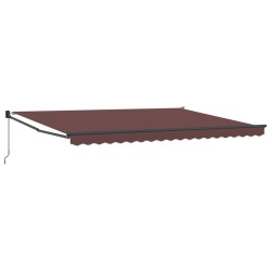 Auvent manuel rétractable marron 450x300 cm 511107511107