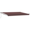 Auvent manuel rétractable marron 450x300 cm 511107511107