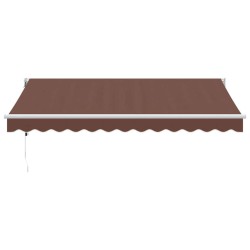 Auvent rétractable automatique marron 350x250 cm 511110511110