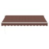 Auvent rétractable automatique marron 350x250 cm 511110511110