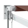 Auvent rétractable automatique marron 350x250 cm 511110511110