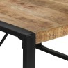 Table à manger 140x140x75 cm Bois de manguier brut 511112511112