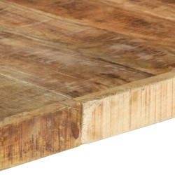 Table à manger 140x140x75 cm Bois de manguier brut 511112511112