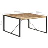 Table à manger 140x140x75 cm Bois de manguier brut 511112511112