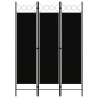Cloison de séparation 3 panneaux Noir 120x180 cm  511120511120
