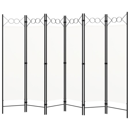 Cloison de séparation 6 panneaux Blanc 240x180 cm 511129511129