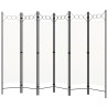 Cloison de séparation 6 panneaux Blanc 240x180 cm 511129511129