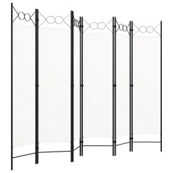 Cloison de séparation 6 panneaux Blanc 240x180 cm 511129511129