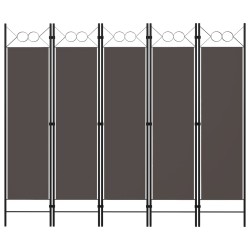 Cloison de séparation 5 panneaux Anthracite 200x180 cm 511131511131