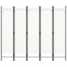 Cloison de séparation 5 panneaux Blanc 200x180 cm 511133511133