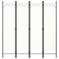 Cloison de séparation 4 panneaux blanc 160x180 cm 511167511167