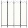Cloison de séparation 4 panneaux blanc 160x180 cm 511167511167