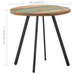 Table de salle à manger 80 cm Bois de récupération massif 511184511184