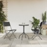 Ensemble à manger de jardin 3 pcs noir acier 511189511189
