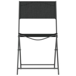 Ensemble à manger de jardin 3 pcs noir acier 511189511189