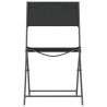 Ensemble à manger de jardin 3 pcs noir acier 511189511189