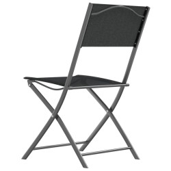 Ensemble à manger de jardin 3 pcs noir acier 511189511189