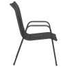 Ensemble à manger de jardin 3 pcs noir acier 511191511191