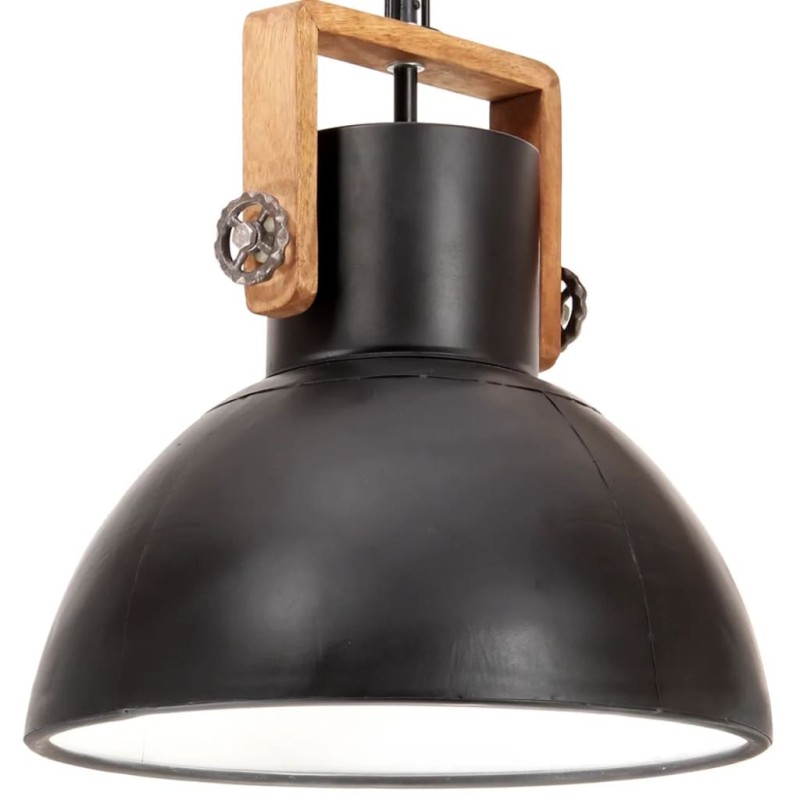 Lampe suspendue industrielle 25 W Noir Rond 40 cm E27 511211511211