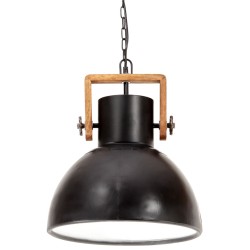 Lampe suspendue industrielle 25 W Noir Rond 40 cm E27 511211511211