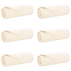 Couvertures à jeter 6 pcs Crème 280 x 210 cm Toison 511249511249
