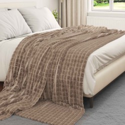 Couvertures à jeter 6 pcs Camel 240 x 220 cm Toison 511265511265