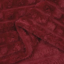 Jeté Rouge Bordeaux 270 x 240 cm Toison 511267511267